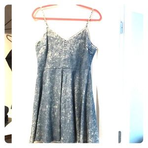 Adorable “stone washed” Mini Dress